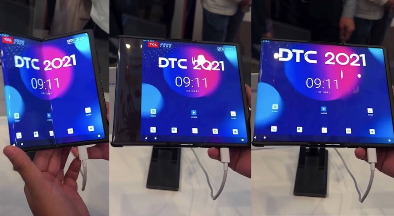 Le Concept Fou De Smartphone Pliable Et Enroulable De Tcl Appara T En Vid O