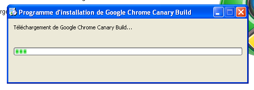 Installation Chrome Canary Build 