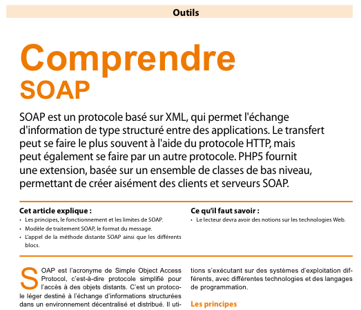 PHP Solutions : Mars 2011 - Comprendre SOAP