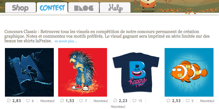 Concours : laFraise s'associe au BlogNT pour vous offrir des tee-shirts ! - Boutique laFraise