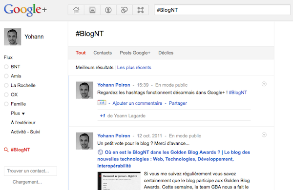 Comment utiliser les hashtags dans Google+ - Recherche du hashtag dans Google+