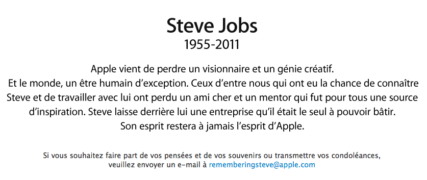 Nos souvenirs de Steve Jobs...