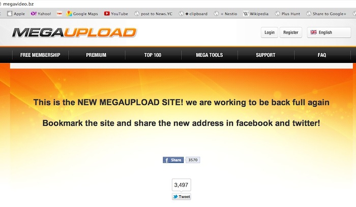 Megaupload is back ? Le retour avec un nouveau nom de domaine...