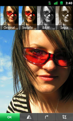 Lightbox pour Android, une alternative très sérieuse à Instagram - Filtre sur une photo