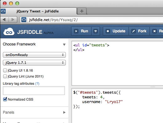 Rendre votre développement Web aisé avec jsFiddle - Numéro de version d'un fiddle