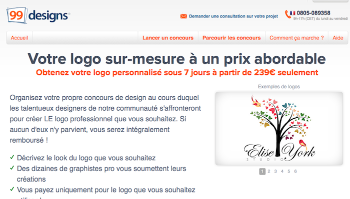 99designs lance son réseau de design crowdsourcing en France - Création Logo