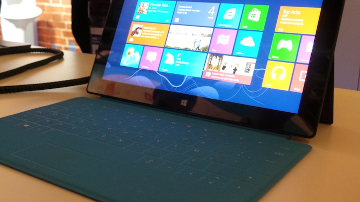 LeWeb'12 : Prise en main de la Surface avec Windows RT - Touch Cover de la Surface