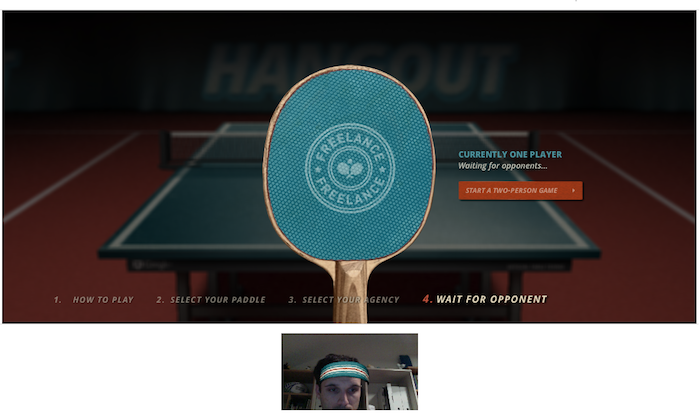 Ping Pong Hangout, le nouveau jeu sur Google+ - Début de la partie !