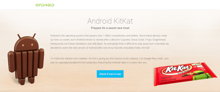 Android Kit Kat est la prochaine version de l'OS mobile de Google !