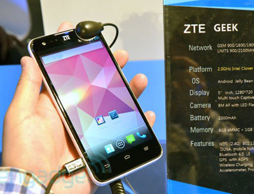 Le ZTE Geek à nouveau annoncé, qui devient le premier smartphone du monde à disposer du Tegra 4