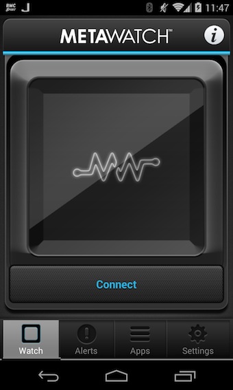 Application MetaWatch sur Android