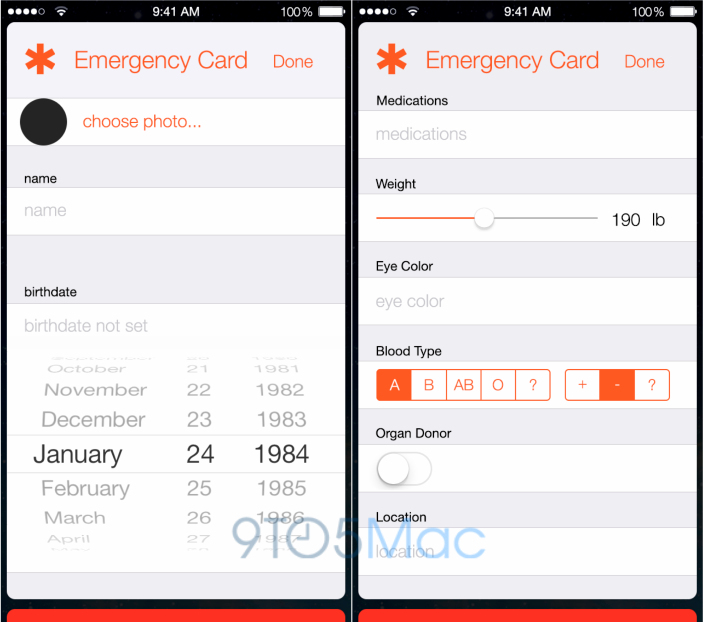 Healthbook offrira une carte d'urgence, qui stocke des informations sensibles