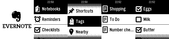 Evernote sur Pebble