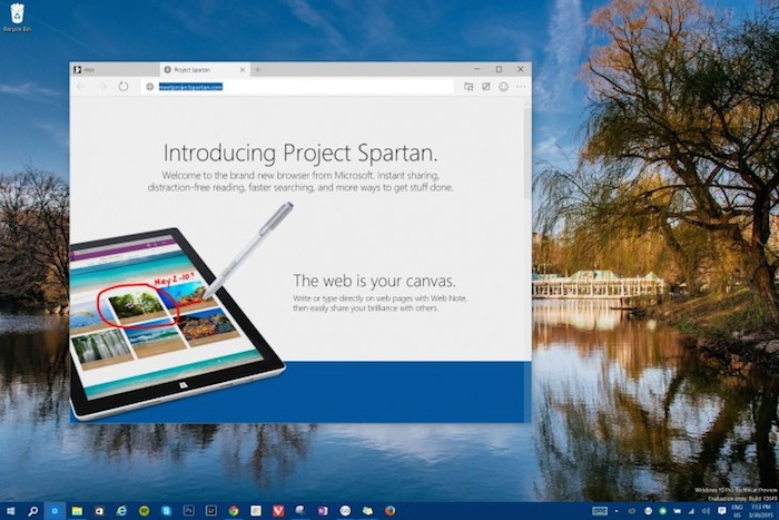 Spartan arrive dans Windows 10 Technical Preview build 10049