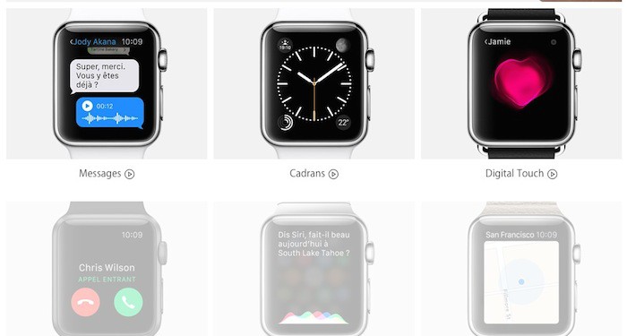 Apple Watch : caractéristiques en vidéos