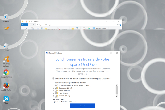 Synchroniser les fichiers dans OneDrive