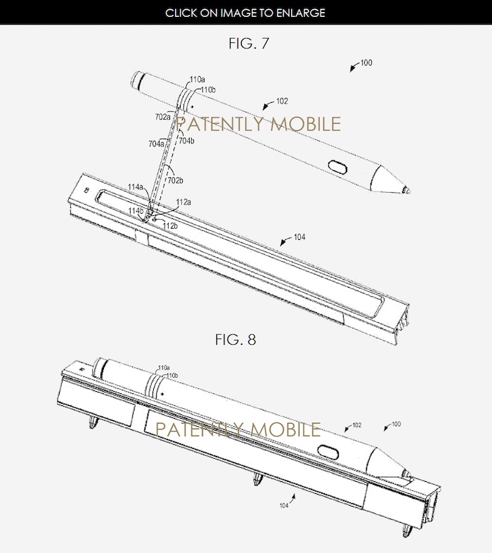 Brevet pour un dock du Surface Pen