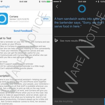 cortana beta ios 1