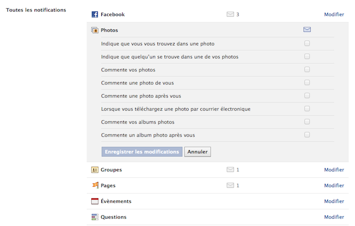 facebook vous donne plus doptions pour la gestion de vos notifications 1