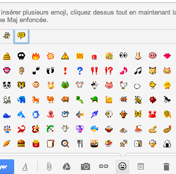 gmail dispose desormais dun bouquet de nouveaux emoticones 1