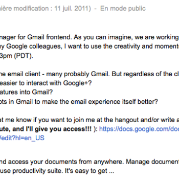 google affirme quune integration de google dans gmail est en cours 1