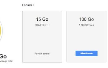 google drive un gros regime sur le prix du stockage 1