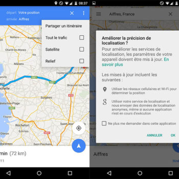 google maps partage itineraire 1