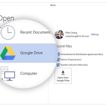 google plug in drive pour microsoft office 1