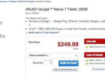 la nexus 7 32 go desormais disponible chez certains revendeurs 1