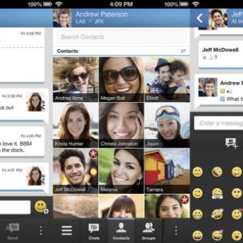 le lancement de bbm pour android et ios mis en pause par blackberry 1