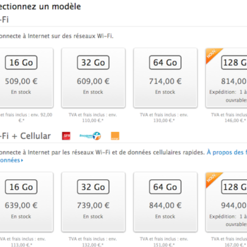 lipad de 128 go est maintenant disponible a 814e et 944e selon le modele 1