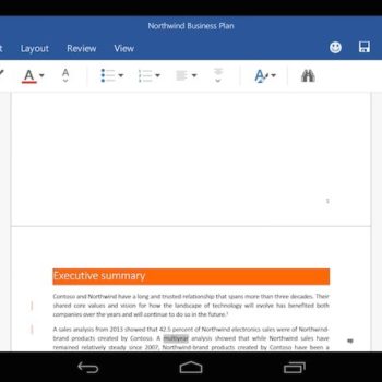 maintenant vous pouvez essayer les applications office sur android 1