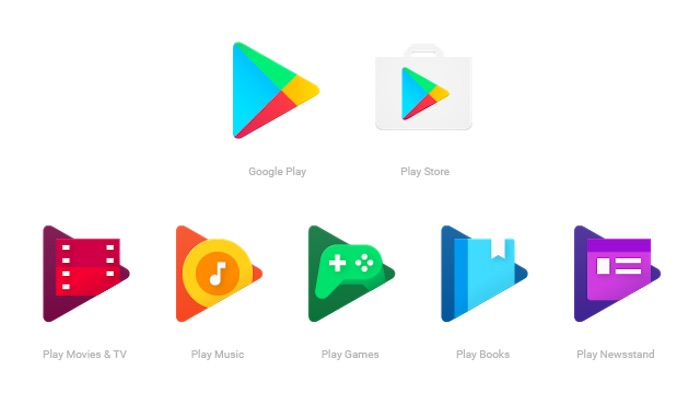 Google Play : nouvelles icônes