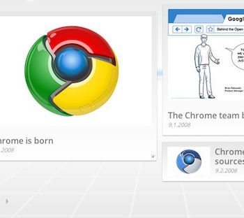 une evolution visuelle de google chrome 1