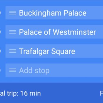 google maps destination multiples