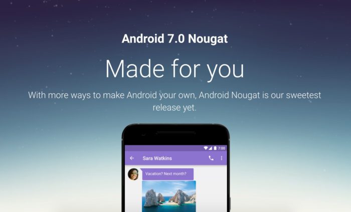Android 7.0 Nougat est déployé sur les Nexus