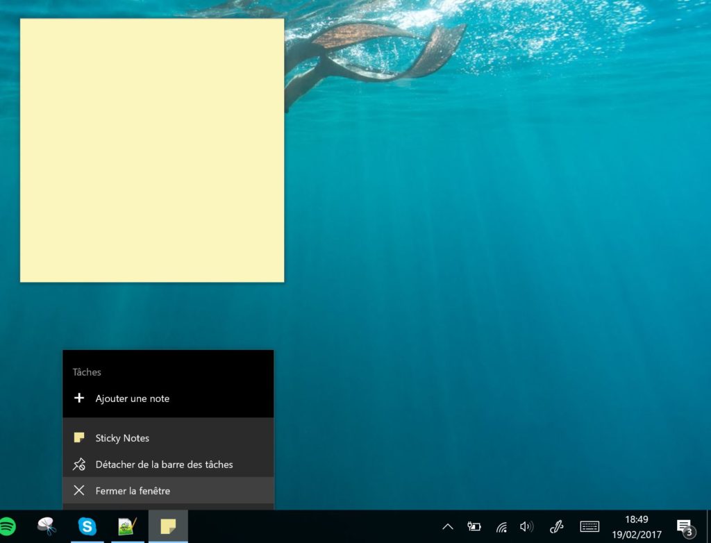 Microsoft permet de créer des pensebêtes sur Windows 10 plus facilement