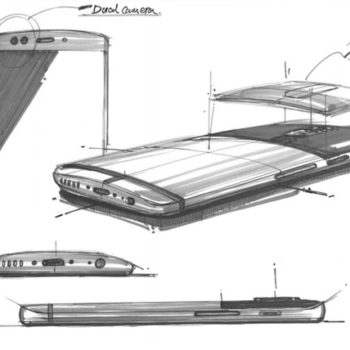 oneplus 5 croquis montrent configuration double camera facade 2