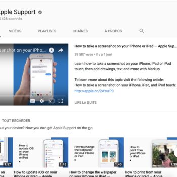 apple support youtube