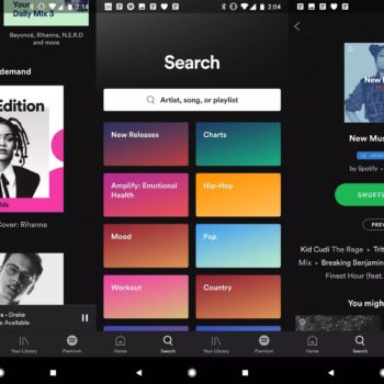 serait ce nouvelle version mobile spotify pour non abonnes 1