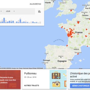 comment afficher et supprimer historique positions google maps 0