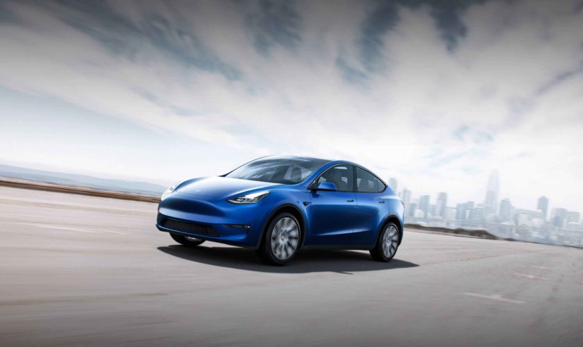 blue model y desktop