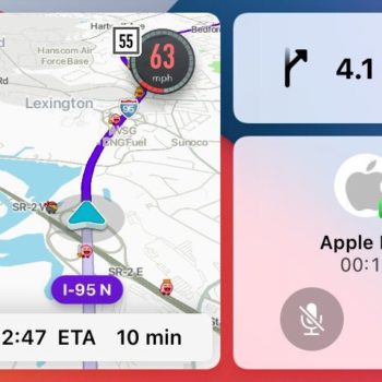 Waze CarPlay Tableau de Bord