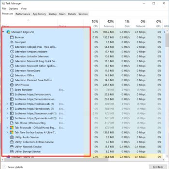 task manager edge