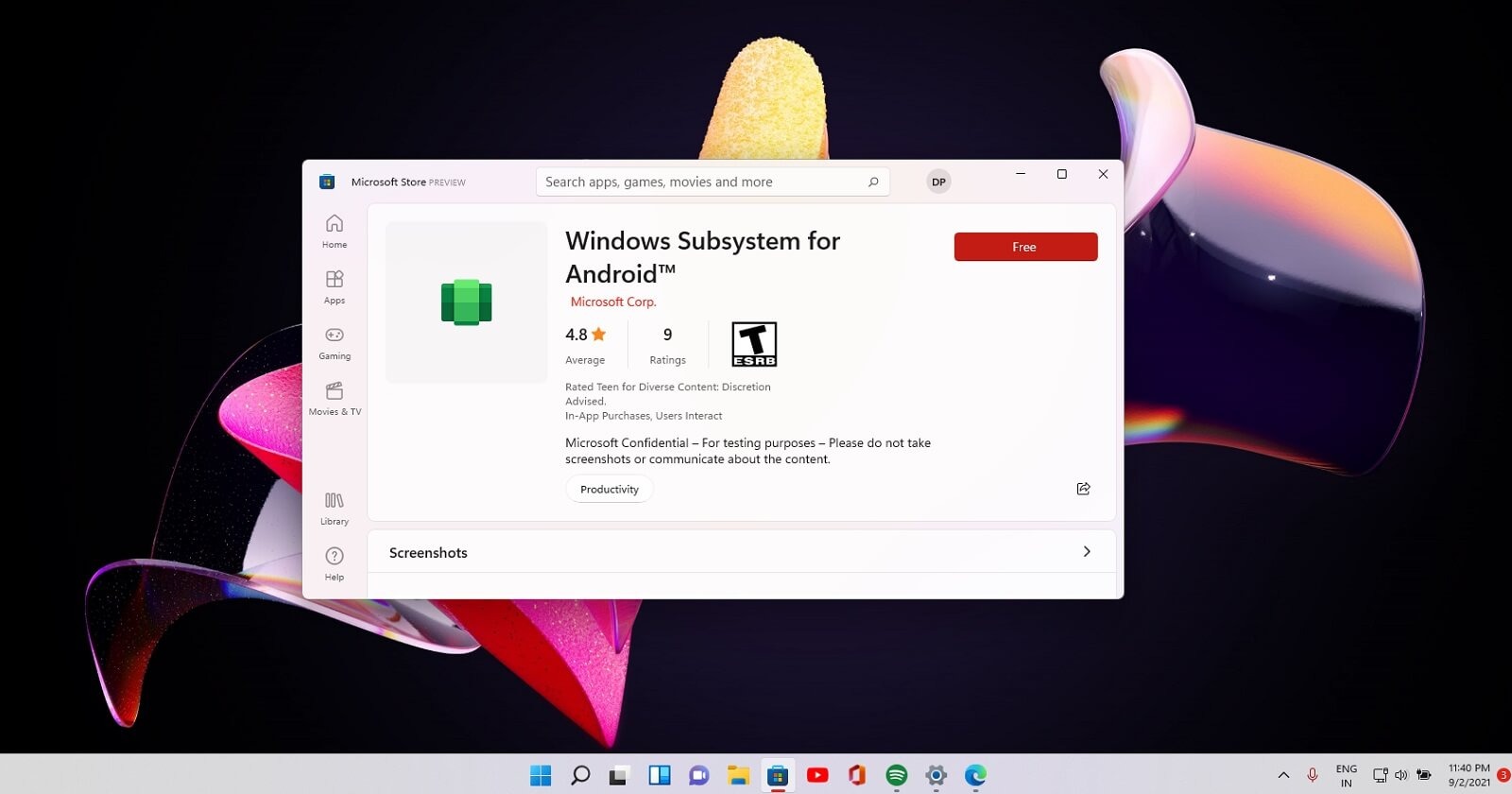Android for Windows 11