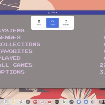 Chrome OS Android App Resize Loc