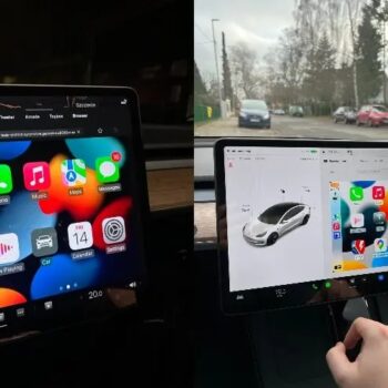 CarPlay in Tesla ss fin