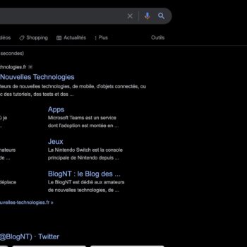 google recherche teste theme sombre noir ordinateurs bureau 1