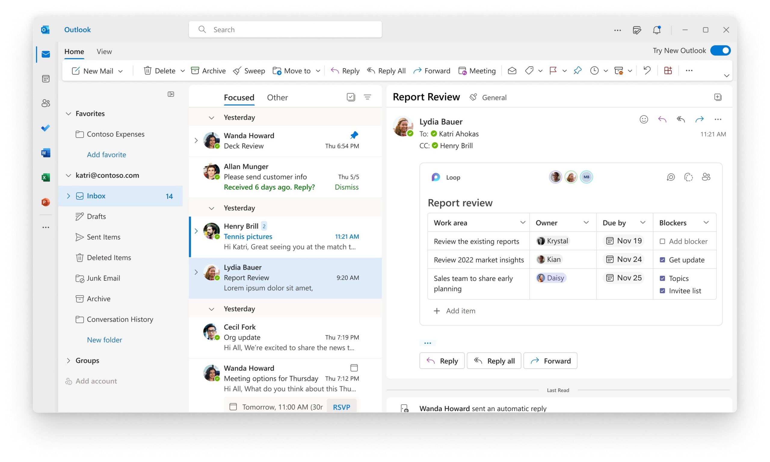 Microsoft Presents A Preview Of A New Outlook Application For Windows 