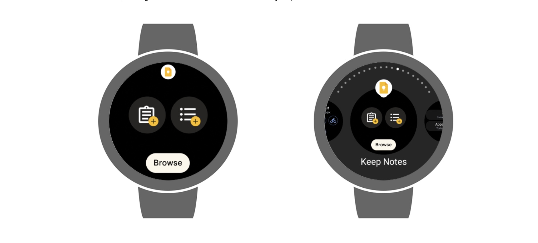 Google keep discount on samsung watch